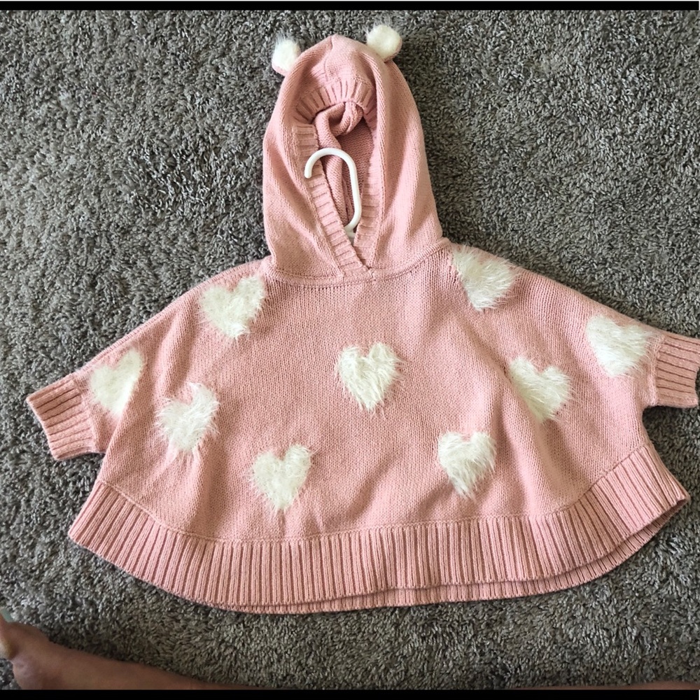 Heart Poncho Sweater